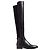 Tory Burch Wyatt Lederstiefel über dem Knie Schwarz