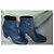 Saint Laurent Python Ankle Boots Blue - view 4