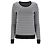 Perfect Moment Maglione Zig Zag Momento Perfetto in Lana Merino Nero e Bianco - vista 7
