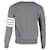 Suéter 4-Bar Thom Browne en algodón gris  - vista 3