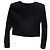Blazer corto de terciopelo negro adornado de Balmain - vista 2