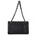 Timeless Chanel Classic Medium Double Flap Shoulder Bag in Black Lamb Leather - view 3