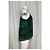 Camiseta de alça com decote em scoop em seda verde com bolinhas da Theory - vista 4