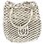 Miu Miu Tote Bag mit Webeffekt aus silbernem Leder