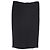 Falda asimétrica drapeada hasta la rodilla en poliéster negro Givenchy