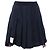 Falda mini plisada clásica de bucle Thom Browne en algodón azul marino