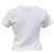 T-shirt in cotone bianco con logo applicato in sapone Alexander Wang - vista 3