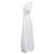 Vestido midi de popelina fruncida Ganni en algodón orgánico blanco - vista 2