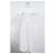 Vestido midi de popelina fruncida Ganni en algodón orgánico blanco - vista 6