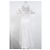 Vestido midi de popelina fruncida Ganni en algodón orgánico blanco - vista 8