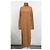 Vestido midi de lã marrom com gola alta Nanushka - vista 6