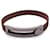 Hermès Pulsera Pousse Pousse de cuero marrón Hermes Paris metal plateado Castaño  - vista 1