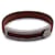 Hermès Pulsera Pousse Pousse de cuero marrón Hermes Paris metal plateado Castaño  - vista 2