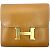 Monedero compacto Constance de Hermès Dorado