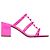 Sandali Valentino Rockstud in pelle rosa 37