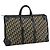 Borsa Boston in tela Trotter Christian Dior blu Auth 111760 Blu navy