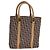 Borsa a mano in tela Trotter Christian Dior marrone oro Auth bs21990 D'oro