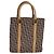 Borsa a mano in tela Trotter Christian Dior marrone oro Auth bs21990 D'oro - vista 2