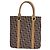 Borsa a mano in tela Trotter Christian Dior marrone oro Auth bs21990 D'oro - vista 3