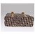 Borsa a mano in tela Trotter Christian Dior marrone oro Auth bs21990 D'oro - vista 9