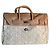 Borsa Mac Douglas in tela monogrammata beige