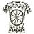 Camiseta de algodón blanco con estampado de rosa Monochrome Pique de Dolce & Gabbana