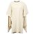 Vestido en capas de viscosa crema con mangas de ganchillo bohemio Chloé Sandy Speckle Blanco Crudo