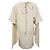 Vestido en capas de viscosa crema con mangas de ganchillo bohemio Chloé Sandy Speckle Blanco Crudo - vista 3