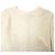 Vestido en capas de viscosa crema con mangas de ganchillo bohemio Chloé Sandy Speckle Blanco Crudo - vista 5
