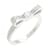 Chanel 1932 Ruban Ring Golden White gold  ref.2002287