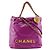 Borsa a spalla mini Chanel 22 Porpora