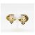 Orecchini a clip in strass placcati oro Chanel - vista 3