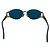 Fendi schwarze goldene Sonnenbrille mit blau getöntem Logo FS 293 - Ansicht 3