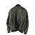 Haider Ackermann Olive Satin Ma-1 Draped Bomber Jacket Olive green - view 2