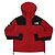 Giacca da montagna in cotone cerato rosso e nero Supreme The North Face AW10
