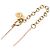 Collana Christian Dior metallo oro Auth FF4664 D'oro - vista 8