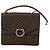 Céline Borsa a mano in tela Macadam CELINE in pelle PVC marrone Auth bs21604 - vista 13