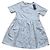 Levi's Kurzärmliges Kleid Tunika Hellblau Baumwolle Größe 34