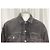 Balenciaga Spiegel-Denim-Jacke aus dunkelgrauer Baumwolle - Ansicht 10
