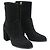 Botines de tacón bloque Quinn de Stuart Weitzman en ante negro - vista 4