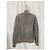 Giacca Bomber Loro Piana in Camoscio Grigio - vista 7