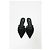 Ballerine a punta Giuseppe Zanotti in suede nero - vista 11
