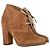 Stivali con tacco lacciati See by Chloé in suede marrone Rosso