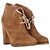 Stivali con tacco lacciati See by Chloé in suede marrone Rosso - vista 4