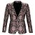 Dolce & Gabbana Patterned Martini Suit Jacket in Black and Pink Polyester - vista 7