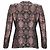 Dolce & Gabbana Patterned Martini Suit Jacket in Black and Pink Polyester - vista 9