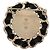 Timeless Chanel Chain CC Brosche aus schwarzem Lammleder - Ansicht 5