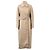 Abrigo largo con cinturón Max Mara en lana beige