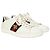 Tênis Gucci Ace com abelha em couro branco Cru - vista 4