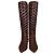 Botas Sonia Rykiel de salto kitten listradas em pelo de pônei Multicor